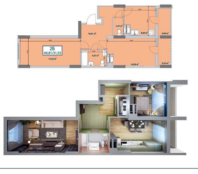 Квартира на вул. Р. Рейган, 40 в Київ, ID 352346, фото №5
