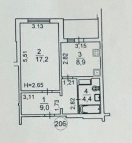 Квартира на вул. Ващенко, 7 в Києві, ID 352459, фото №9