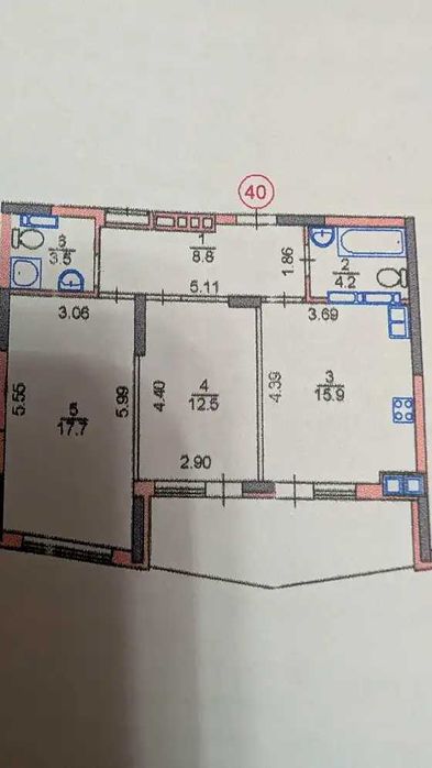 Квартира на вул. Редьчинського, 3 в Києві, ID 353227, фото №24