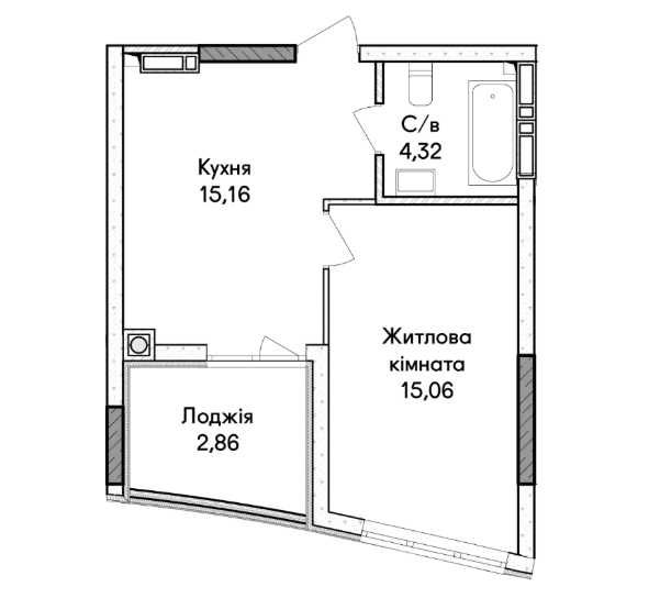 Квартира на ЖК Синергія Сіті в Київ, ID 353405, фото №4