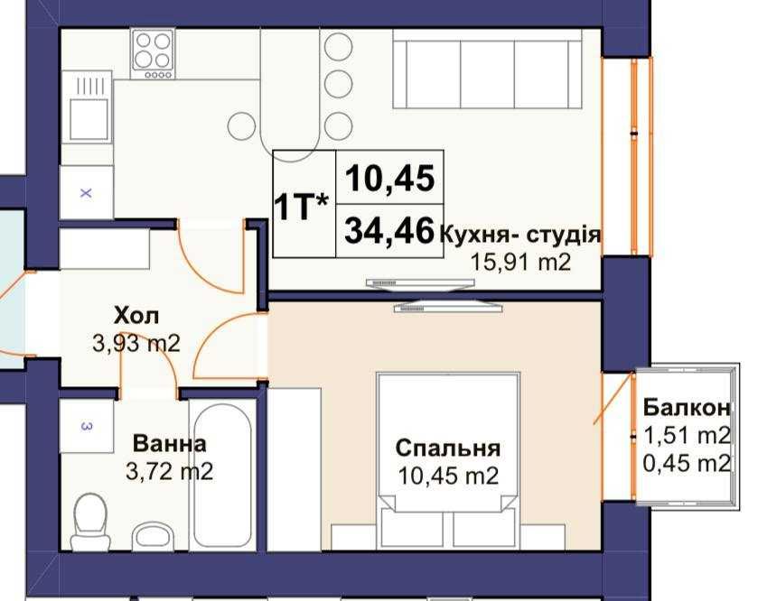 Квартира на Буча в Київ, ID 353557, фото №5