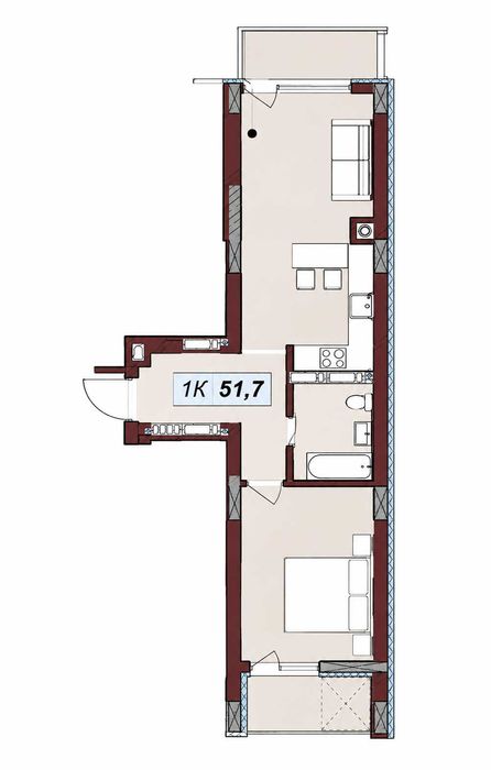 Квартира на вул. Навроцького, 33 в Львів, ID 353680, фото №2