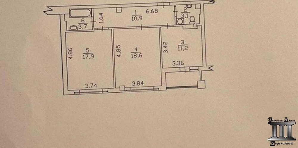 Квартира на Святошинський в Київ, ID 353827, фото №2