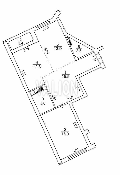 Квартира на вул. Новопольова, 2 в Києві, ID 354107, фото №8