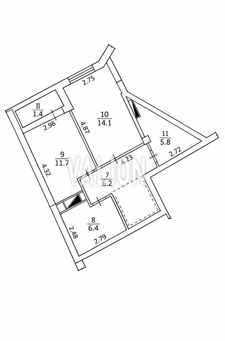 Квартира на вул. Новопольова, 2 в Києві, ID 354107, фото №9