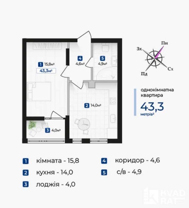 Квартира на вул. Надрічна, 4А в Івано-Франківську, ID 354165, фото №10