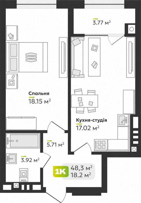 Квартира на вул. Угорська, 12 в Львів, ID 355266, фото №1