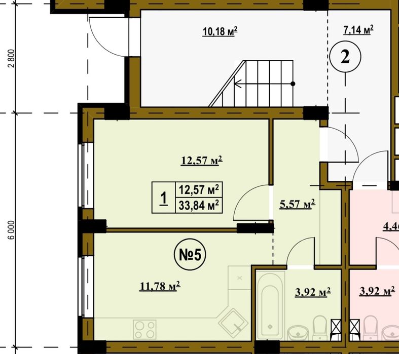 Квартира на біля метро Лісова в Київ, ID 355134, фото №2