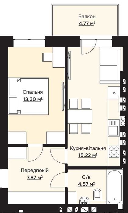 Квартира на ЖК Геніїв Парк в Київ, ID 355710, фото №2
