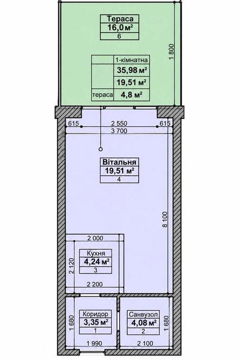 Квартира на вул. Гідності, 6 в Києві, ID 356744, фото №8