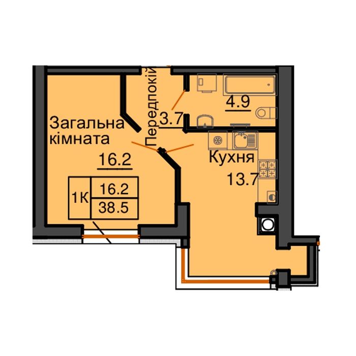 Квартира на ЖК Софія Роял в Київ, ID 356721, фото №4