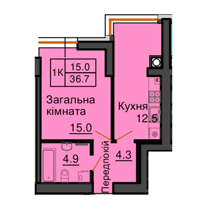 Квартира на ЖК Софія Роял в Києві, ID 356721, фото №6