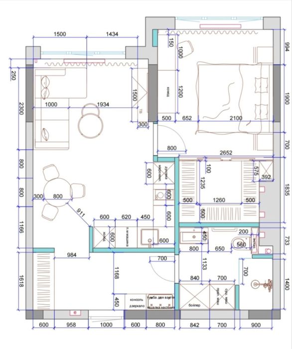 Квартира на Бульварно-Кудрявська, 17А в Києві, ID 357030, фото №8