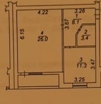 Квартира на вул. Вишнева, 17 в Київ, ID 357144, фото №1
