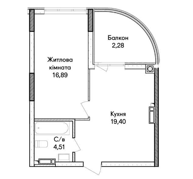 Квартира на Святошинський в Києві, ID 357248, фото №6