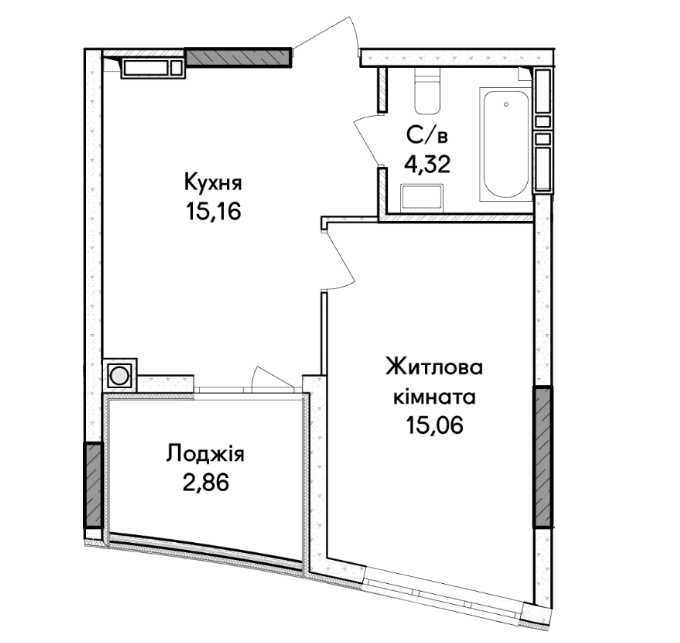 Квартира на вул. Ольги Кобилянської в Києві, ID 357478, фото №7