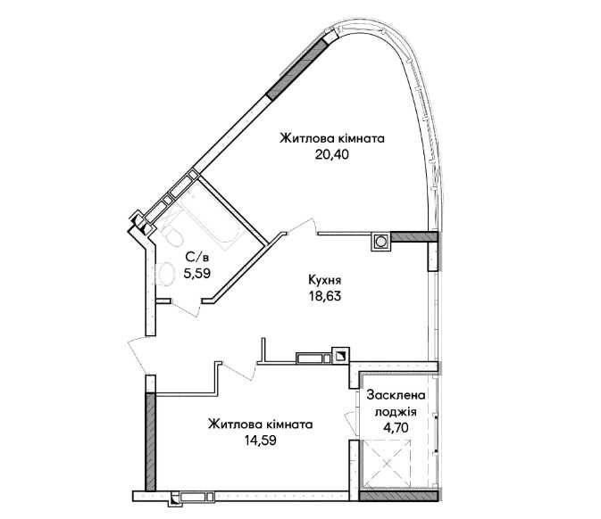 Квартира на Синергія Сіті в Києві, ID 358098, фото №7