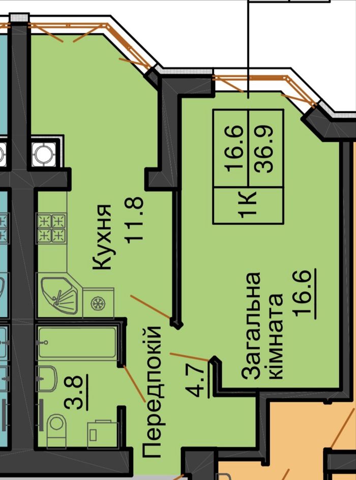 Квартира на ЖК «Резиденс» в Київ, ID 357976, фото №3