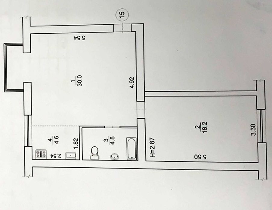 Квартира на Печерський узвіз, 18 в Києві, ID 358703, фото №13