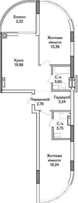 Квартира на Синергія Сіті в Києві, ID 359184, фото №8
