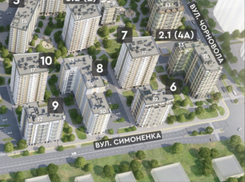Квартира на ЖК «Крона Парк» в Києві, ID 360763, фото №2