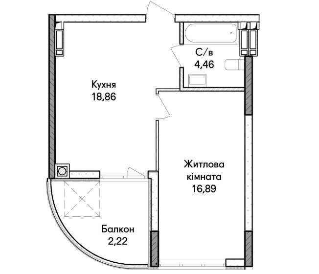 Квартира на Синергія Сіті в Києві, ID 360897, фото №7