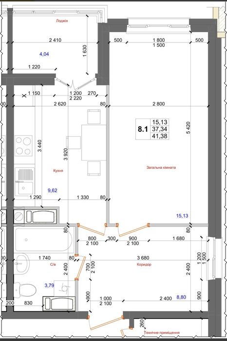 Квартира на вул. Коцюбинського, 18 в Київ, ID 361087, фото №5