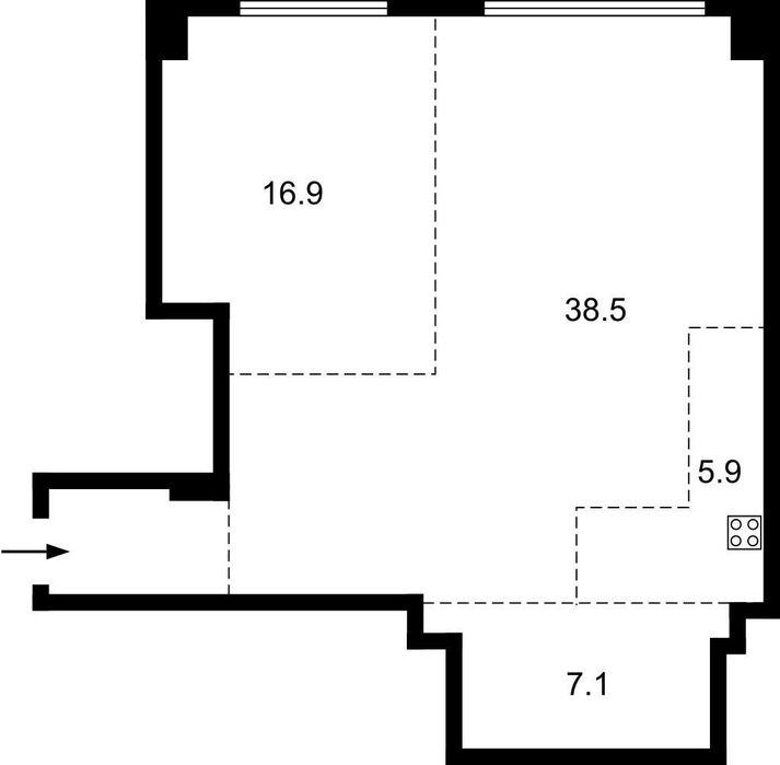 Квартира на ЖК Бульвар Фонтанів в Києві, ID 361468, фото №9
