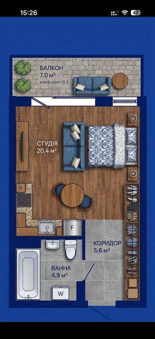 Квартира на ЖК Івано - Франківська в Івано-Франківську, ID 361912, фото №3