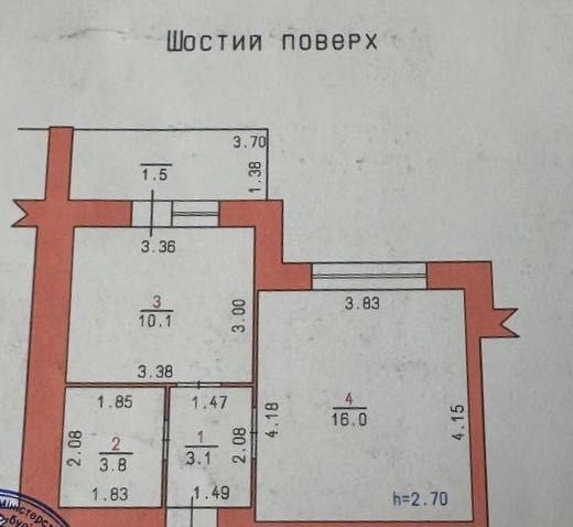 Квартира на вул. Нижня Берегова, 2/2-Д в Хмельницькому, ID 362069, фото №10