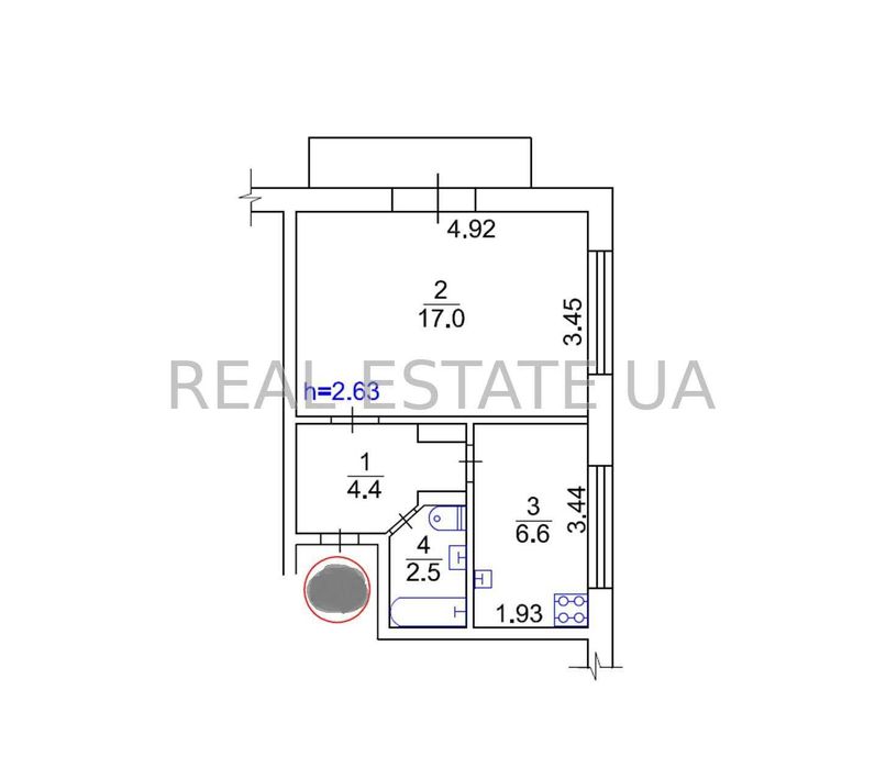 Квартира на вул. Микільсько-Слобідська, 4 в Києві, ID 364811, фото №24