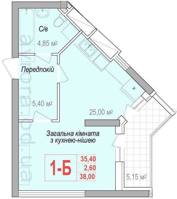 Квартира на ЖК Аврора в Одесі, ID 366912, фото №2