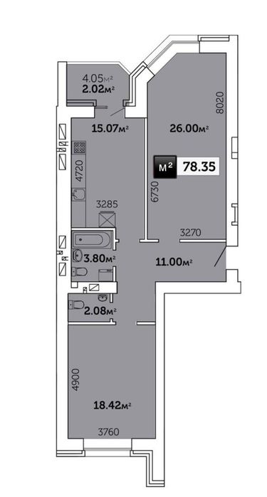 Квартира на ЖК Гвардійське в Житомирі, ID 367388, фото №2