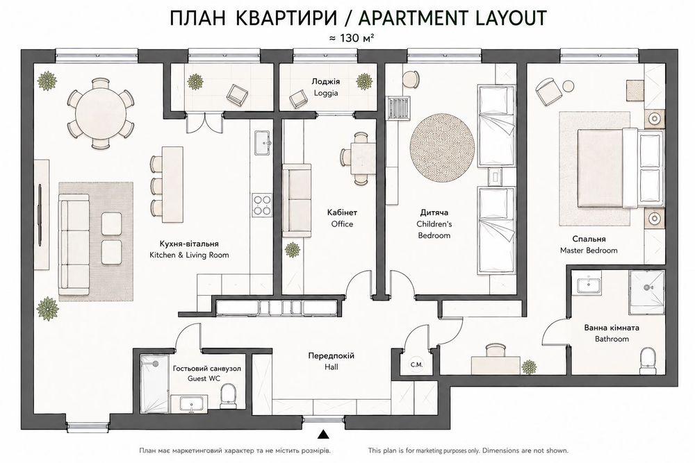 Квартира на вул. Січових Стрільців, 44А в Києві, ID 369077, фото №2