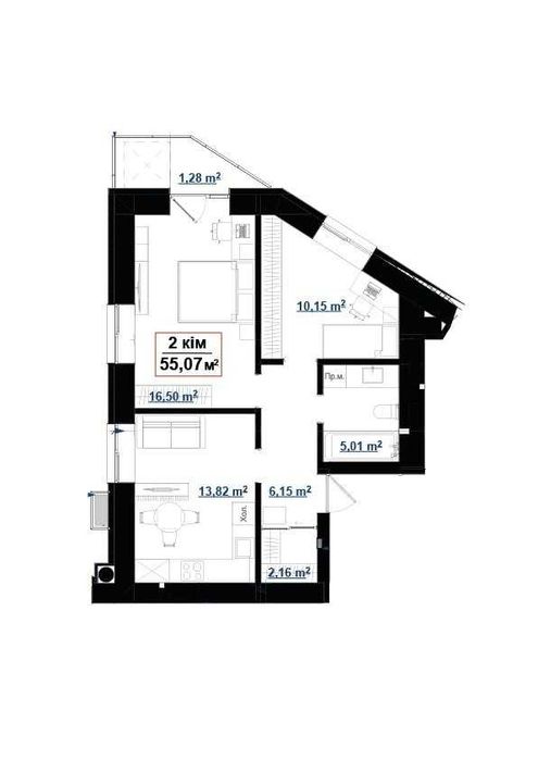 Квартира на вул. Селянська, 28 в Івано-Франківську, ID 370814, фото №2