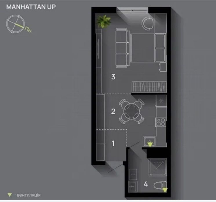 Квартира на ЖК Manhattan UP в Івано-Франківську, ID 370726, фото №5