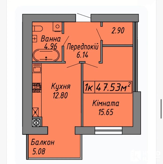 Квартира на ЖК «Скандинавія» в Івано-Франківську, ID 370288, фото №8