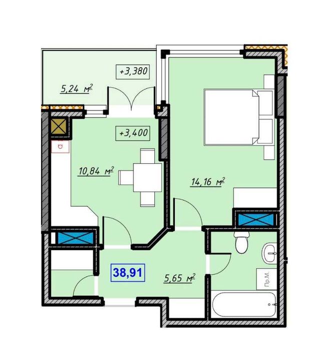 Квартира — Івано-Франківськ в Івано-Франківську, ID 369903, фото №4