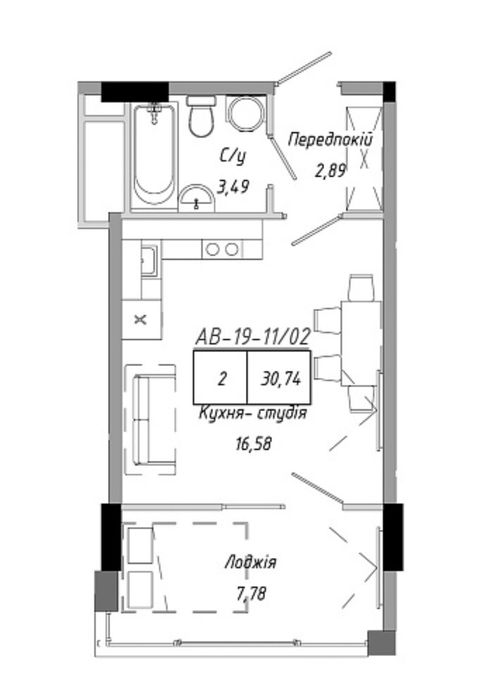 Квартира на ЖК «Артвіль» в Одесі, ID 373612, фото №2