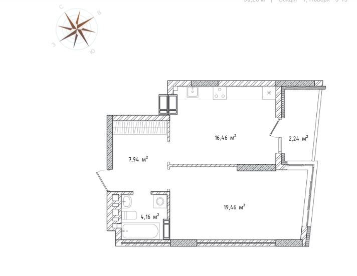 Квартира на вул. Бровари, 10 в Києві, ID 371611, фото №2