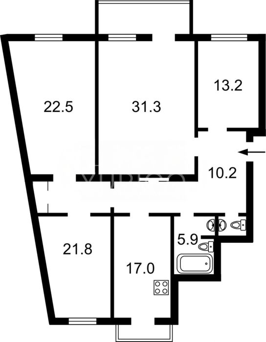 Квартира на вул. Лютеранська, 7/10 в Києві, ID 372701, фото №11