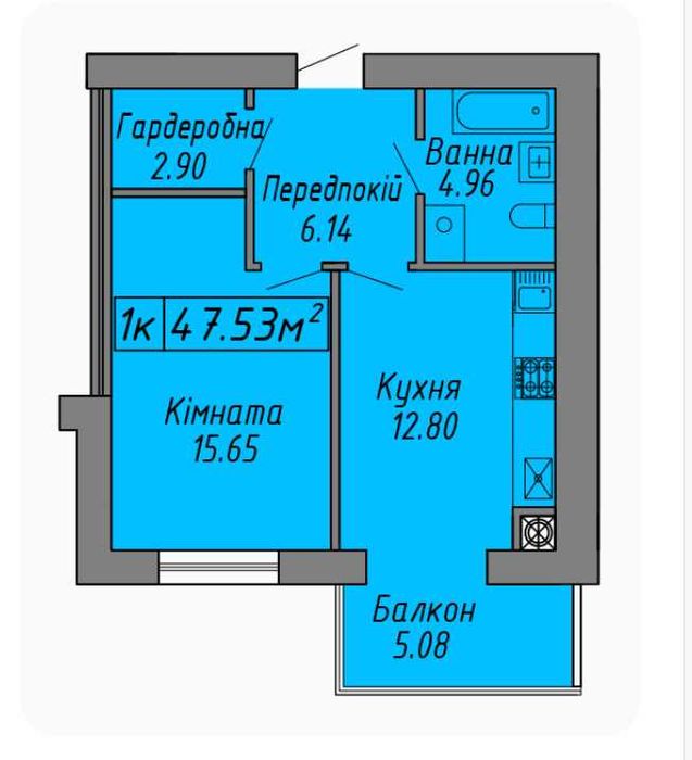 Квартира на ЖК «Скандинавія» в Івано-Франківську, ID 372929, фото №2