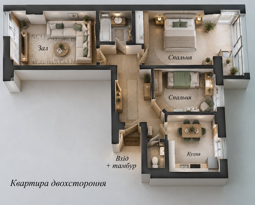 Квартира на ЖК «Європейське Сіті» в Івано-Франківську, ID 373223, фото №5