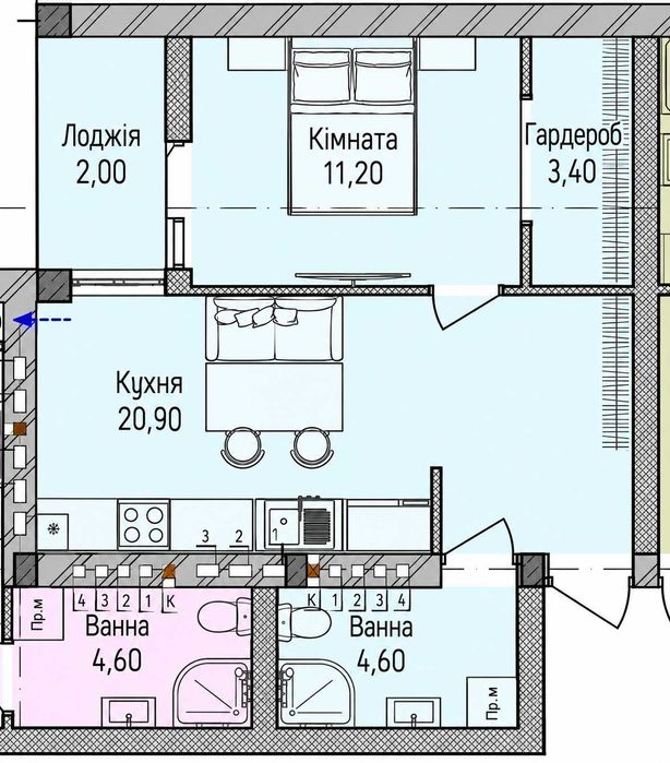 Квартира — Ужгород в Ужгороді, ID 373334, фото №11