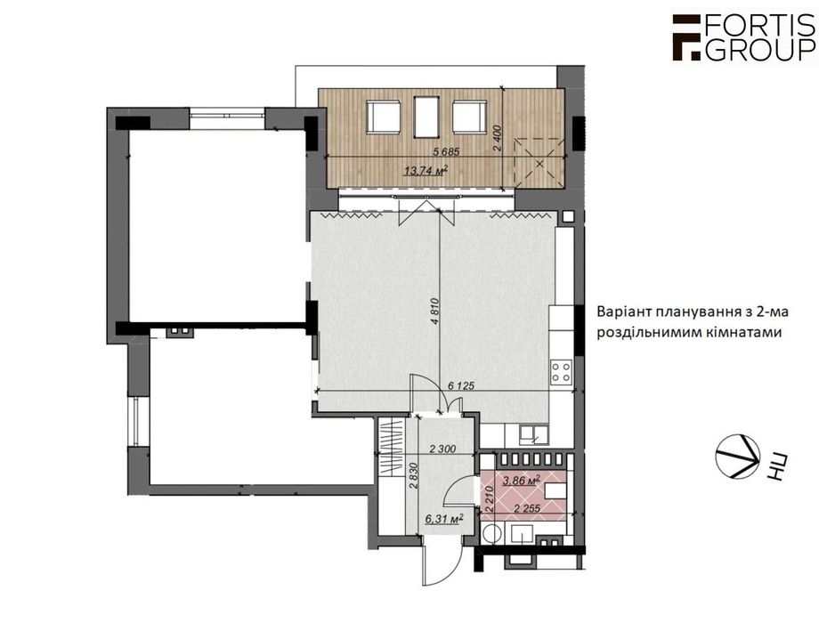 Квартира на Sovskyi Club House в Києві, ID 373624, фото №13