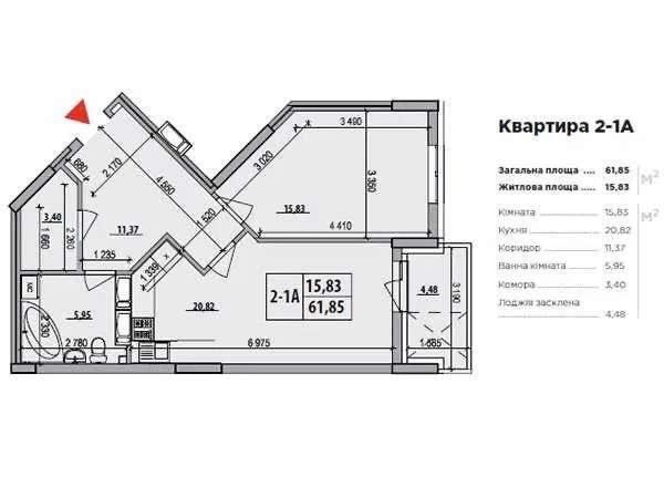 Квартира на вул. Микільсько-Слобідська, 10 в Києві, ID 373838, фото №2