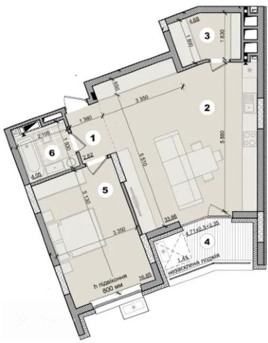 Квартира на вул. Микільсько-Слобідська, 11 в Києві, ID 381164, фото №3