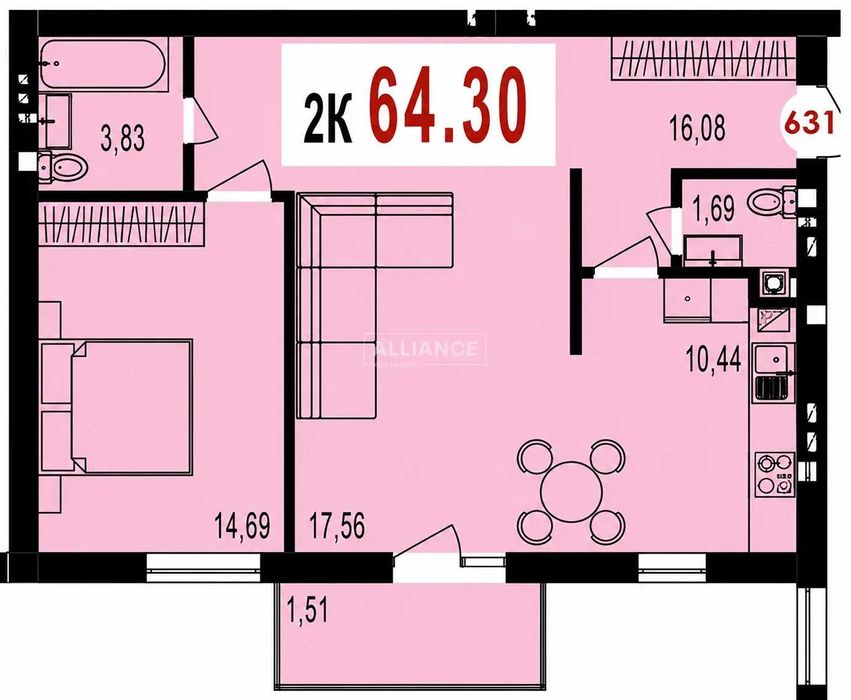 Квартира на ЖК «Долішній» в Івано-Франківську, ID 375642, фото №12