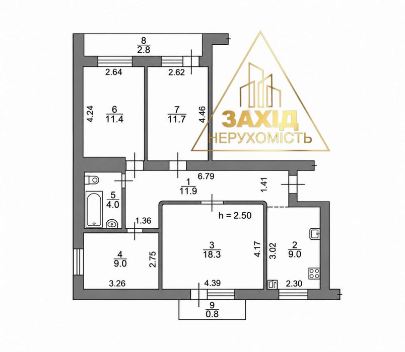 Квартира на просп. Соборності в Луцьку, ID 379997, фото №9