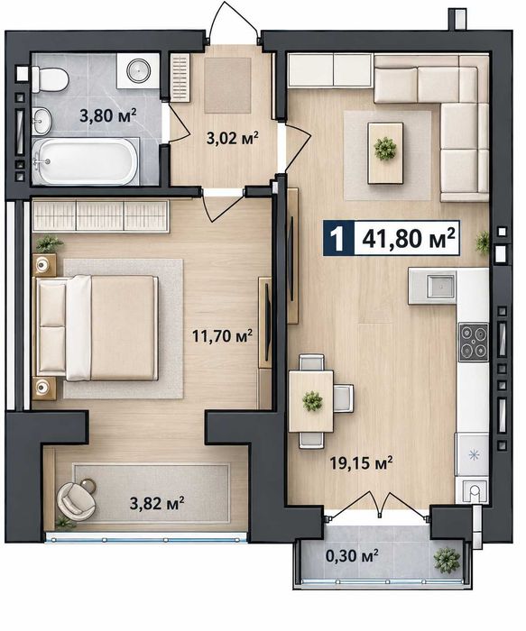 Квартира — Івано-Франківськ в Івано-Франківську, ID 380031, фото №2